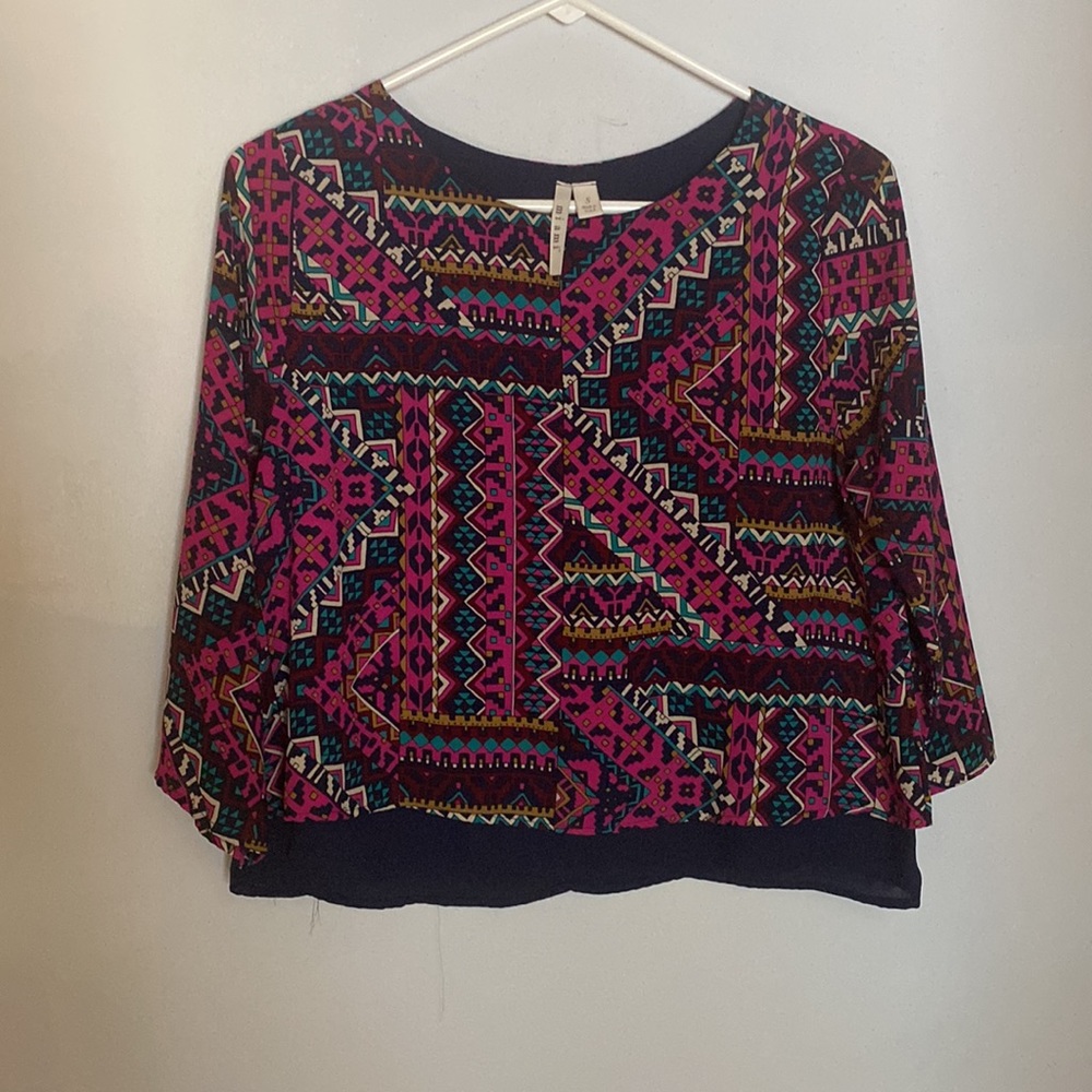 Cropped Aztec Top